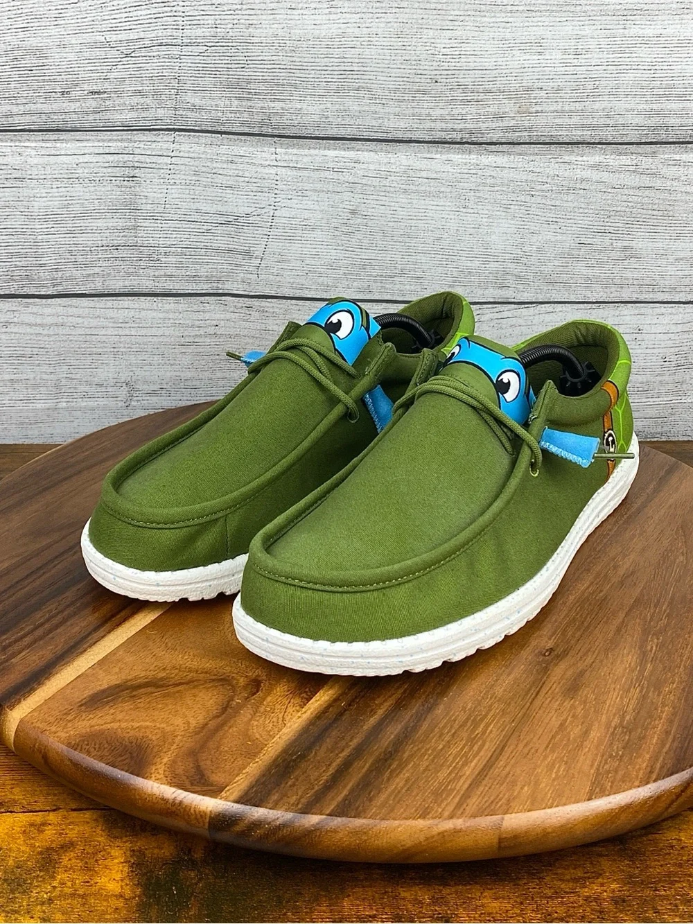 Hey Dude Wally Funk Teenage Mutant Ninja Turtles Leonardo Slip On Shoes Men’s 12